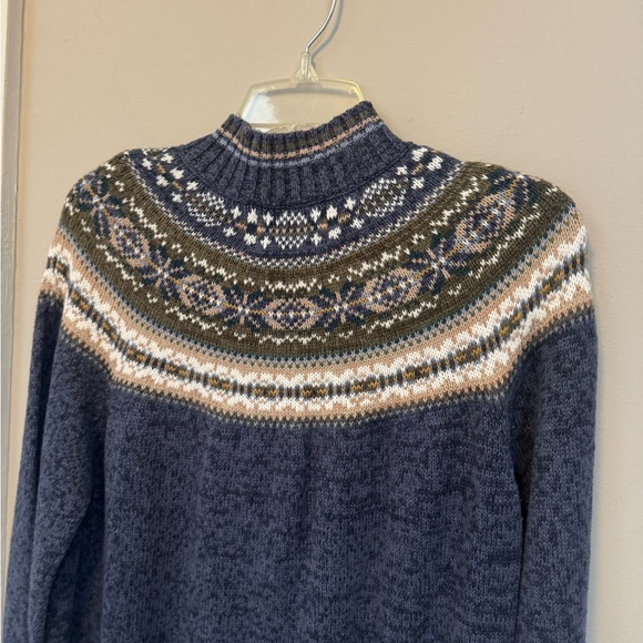 Nordic Patterned Blue Cardigan by Heirloom Collectibles - Picture 8 of 9